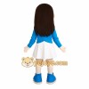 Blue White Girl Cheerleader Mascot Costume