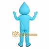 Light Blue Smiling Water Drop Mascot Costume Light Blue Smiling Water Drop Mascot Costume