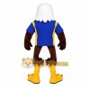 White Brown Blue Yellow Eagle Mascot Costume