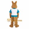 Brown Teal White Kangaroo Mascot Costume Brown Teal White Kangaroo Mascot Costume
