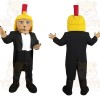 Tan Yellow Black Roman Lion Mascot Costume