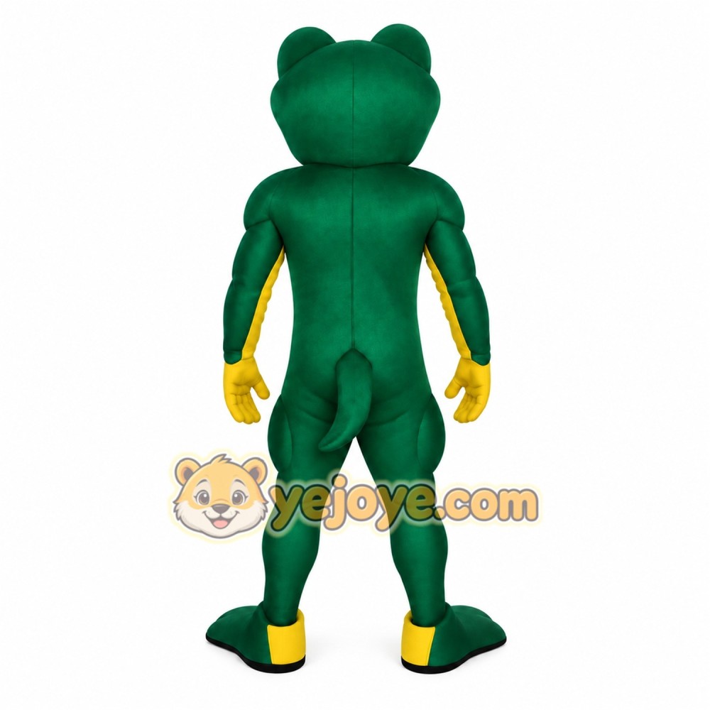 Green Yellow Tree Frog Mascot Costume Green Yellow Tree Frog Mascot Costume