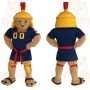 Tan Navy Yellow Gladiator Lion Mascot Costume