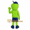 Green Blue Apple Athlete Mascot Costume Green Blue Apple Athlete Mascot Costume