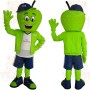 Green Blue Apple Athlete Mascot Costume