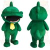 Green Crocodile Yellow Tie Mascot Costume