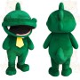Green Crocodile Yellow Tie Mascot Costume