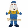 White Blue Yellow Egg Man Mascot Costume White Blue Yellow Egg Man Mascot Costume