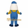 White Blue Yellow Egg Man Mascot Costume White Blue Yellow Egg Man Mascot Costume