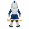 Gray Blue Spartan Warrior Mascot Costume