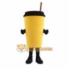 Yellow Black Coffee Cup Mascot Costume Yellow Black Coffee Cup Mascot Costume