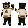 Black Tan White Yellow Bear Mascot Costume