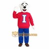 White Red Blue Polar Bear Mascot Costume White Red Blue Polar Bear Mascot Costume