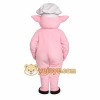 Pink White Chef Pig Mascot Costume