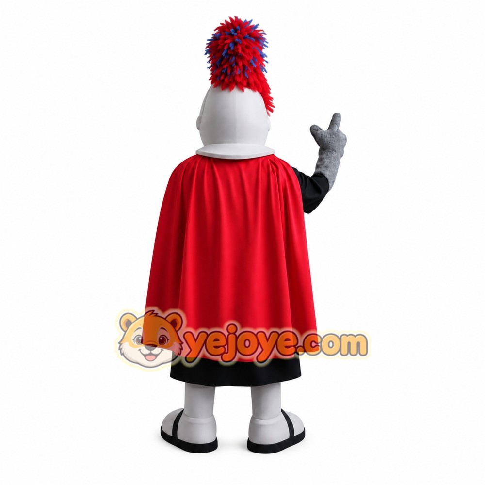 Red Black White Armored Knight Mascot Costume Red Black White Armored Knight Mascot Costume
