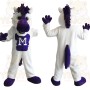 White Purple Horse Mascot Costume