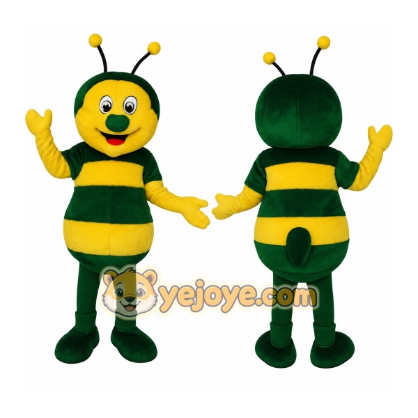 Green Yellow Bee Mascot Costume