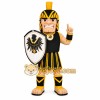 Black Yellow Spartan Warrior Mascot Costume Black Yellow Spartan Warrior Mascot Costume