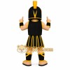Black Yellow Spartan Warrior Mascot Costume Black Yellow Spartan Warrior Mascot Costume