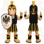 Black Yellow Spartan Warrior Mascot Costume
