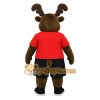 Brown Red Black Moose Mascot Costume Brown Red Black Moose Mascot Costume