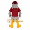 Burgundy Gray Yellow Falcon Mascot Costume Burgundy Gray Yellow Falcon Mascot Costume