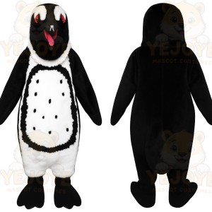Black White Spotted Penguin Mascot Costume