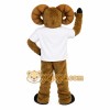 Brown White Ram Mascot Costume Brown White Ram Mascot Costume