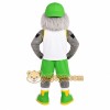 Gray Green White Wolverine Mascot Costume Gray Green White Wolverine Mascot Costume