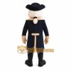 Navy Tan Colonial Gentleman Mascot Costume Navy Tan Colonial Gentleman Mascot Costume