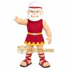 Burgundy Yellow Spartan Warrior Mascot Costume