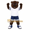 Brown White Navy Sports Bear Mascot Costume Brown White Navy Sports Bear Mascot Costume