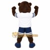 Brown White Navy Sports Bear Mascot Costume Brown White Navy Sports Bear Mascot Costume