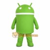 Green White Antenna Robot Mascot Costume