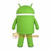 Green White Antenna Robot Mascot Costume