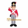 Red Black White Gray Soldier Mascot Costume Red Black White Gray Soldier Mascot Costume