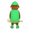 Brown Tan Green Beaver Mascot Costume