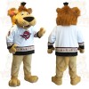 Brown Tan White Lion Mascot Costume