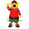 Yellow Red Green Hockey Monster Mascot Costume