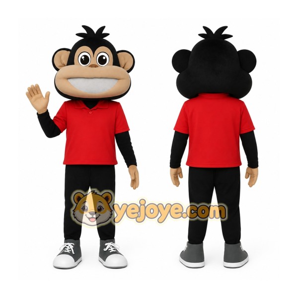Black Tan Red Monkey Mascot Costume