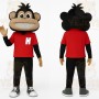 Black Tan Red Monkey Mascot Costume