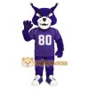 Purple White Wildcat Mascot Costume