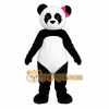Black White Panda With Pink Bow Mascot Costume