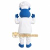 Blue White Hippopotamus Chef Mascot Costume Blue White Hippopotamus Chef Mascot Costume