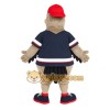 Tan Navy Red Baseball Eagle Mascot Costume
