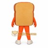 Tan Orange Smiling Bread Slice Mascot Costume Tan Orange Smiling Bread Slice Mascot Costume