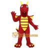 Red Yellow Horned Winged Dragon Mascot Costume Red Yellow Horned Winged Dragon Mascot Costume