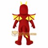 Red Yellow Horned Winged Dragon Mascot Costume Red Yellow Horned Winged Dragon Mascot Costume