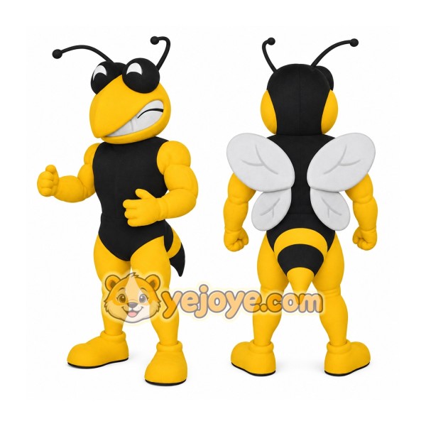 Yellow Black Bumblebee Mascot Costume