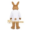 Brown White Doctor Rabbit Mascot Costume Brown White Doctor Rabbit Mascot Costume